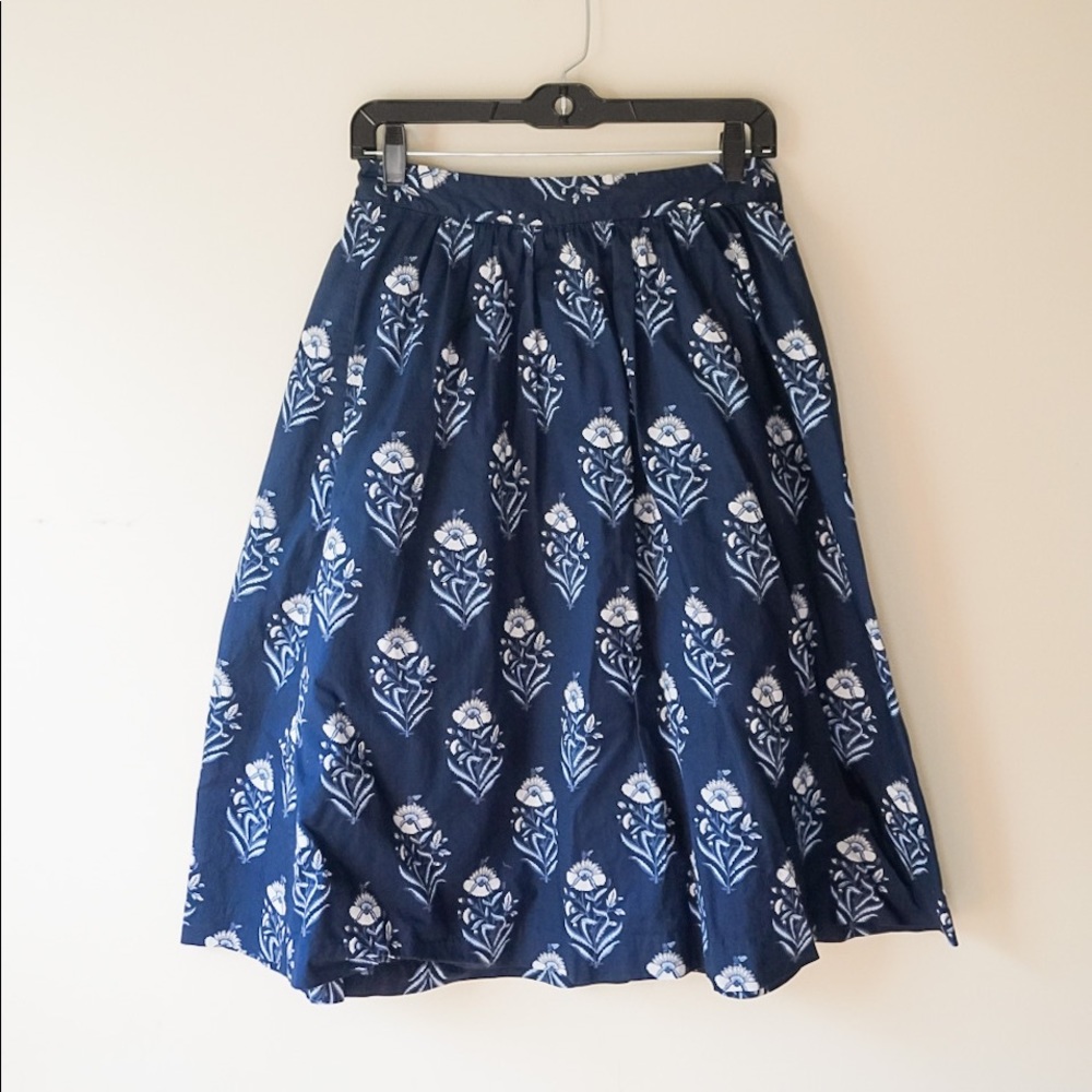 LOFT A-line midi skirt